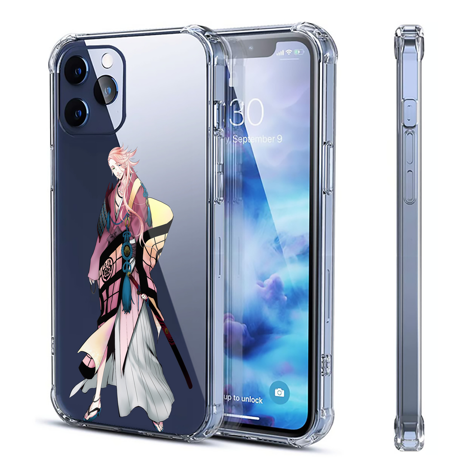 （画像用） 刀剣乱舞 Touken Ranbu 【iPhone 12シリーズ対応】透明スマホケース（クリアソフトケース）